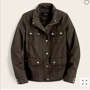 J Crew Downtown Field Utility Jacket Green